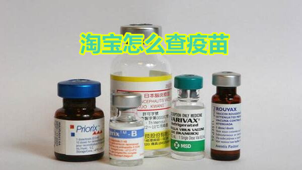 淘宝怎么查疫苗