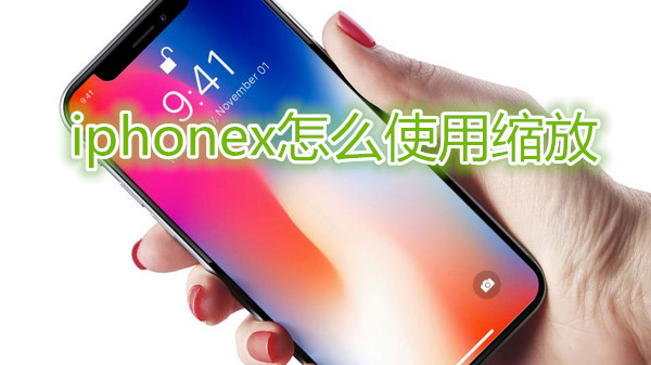 iphonex怎么使用缩放