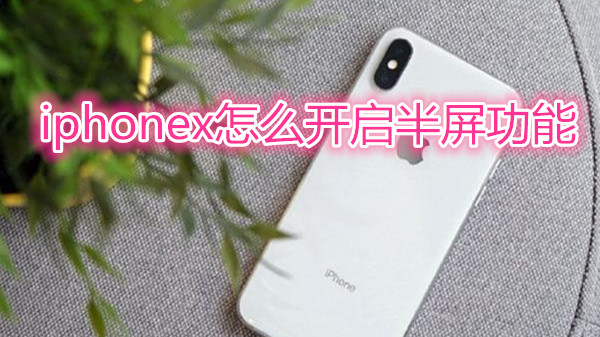 iphonex怎么开启半屏功能