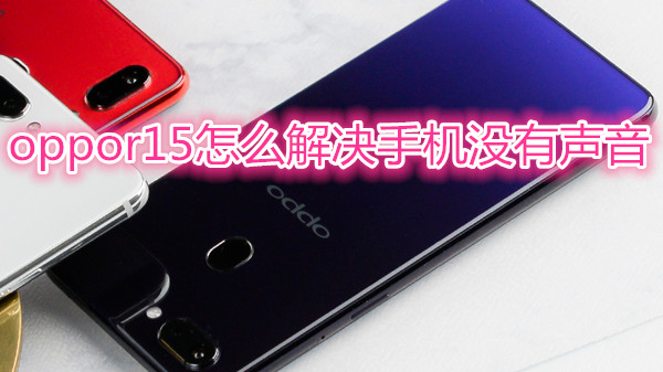 oppor15怎么解决手机没有声音
