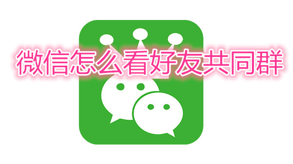 微信怎么看好友共同群