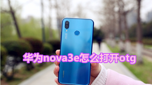 华为nova3e怎么打开otg