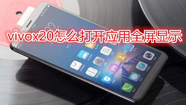 vivox20怎么打开应用全屏显示