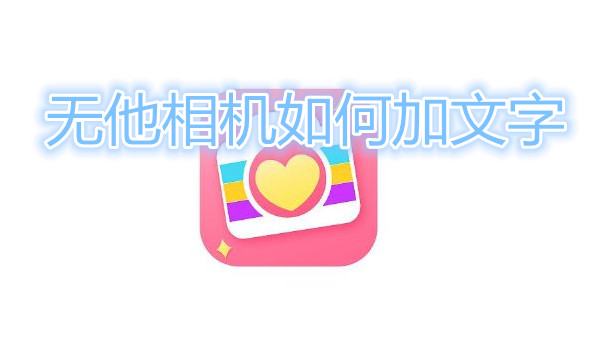 无他相机如何加文字