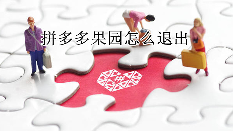 拼多多果园怎么退出