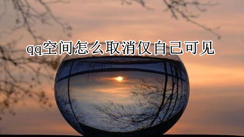 qq空间怎么取消仅自己可见