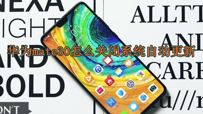 华为mate30怎么关闭系统自动更新