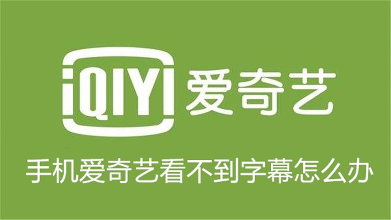 手机爱奇艺看不到字幕怎么办