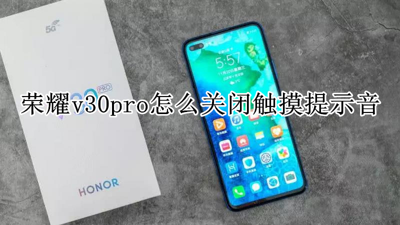 荣耀v30pro怎么关闭触摸提示音