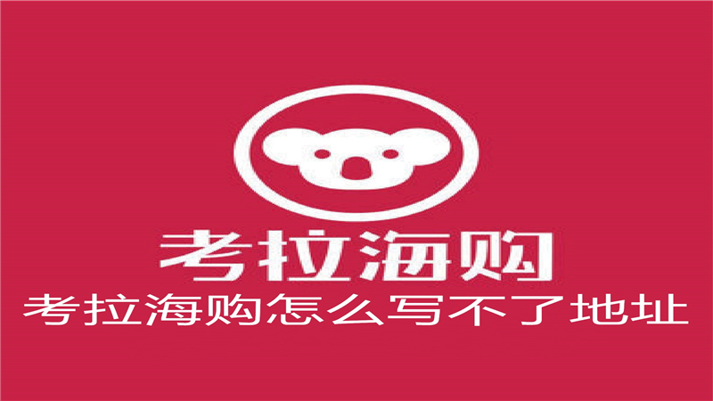 考拉海购怎么写不了地址