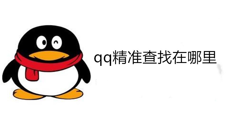 qq精准查找在哪里