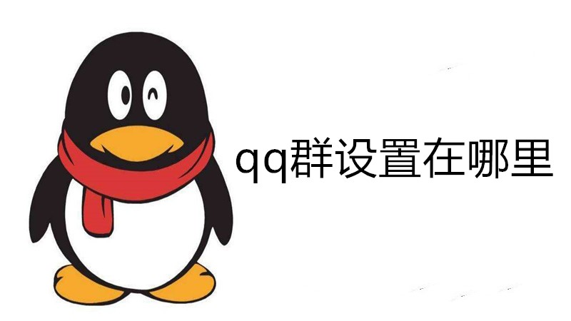 qq群设置在哪里