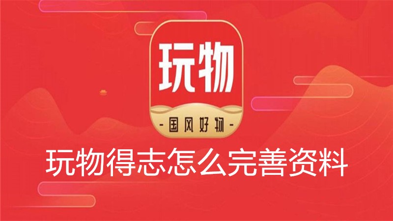 玩物得志怎么完善资料