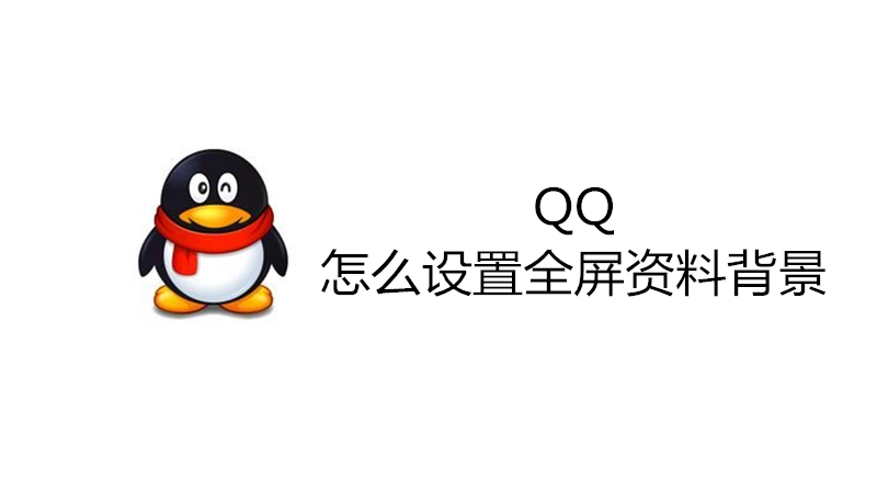 QQ怎么设置全屏资料背景