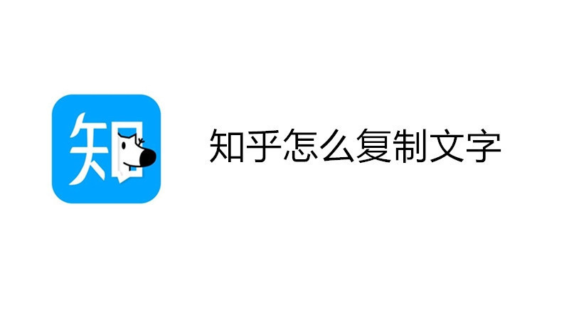 知乎怎么复制文字