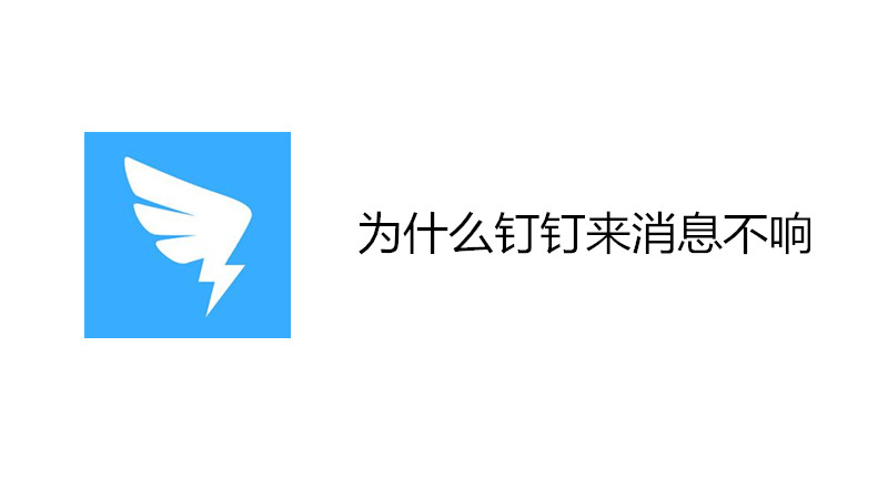 为什么钉钉来消息不响