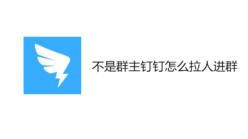 不是群主钉钉怎么拉人进群