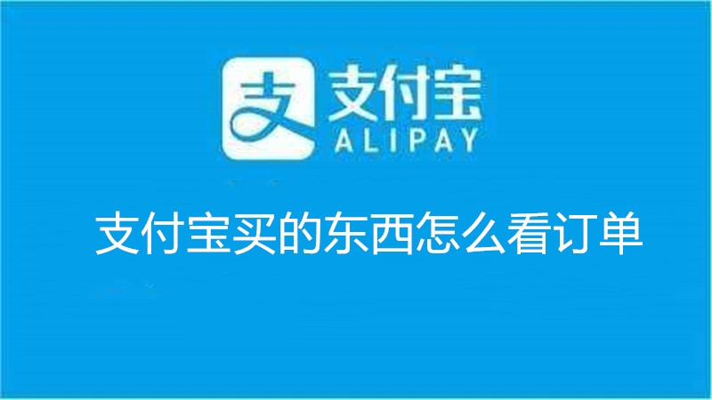 支付宝买的东西怎么看订单