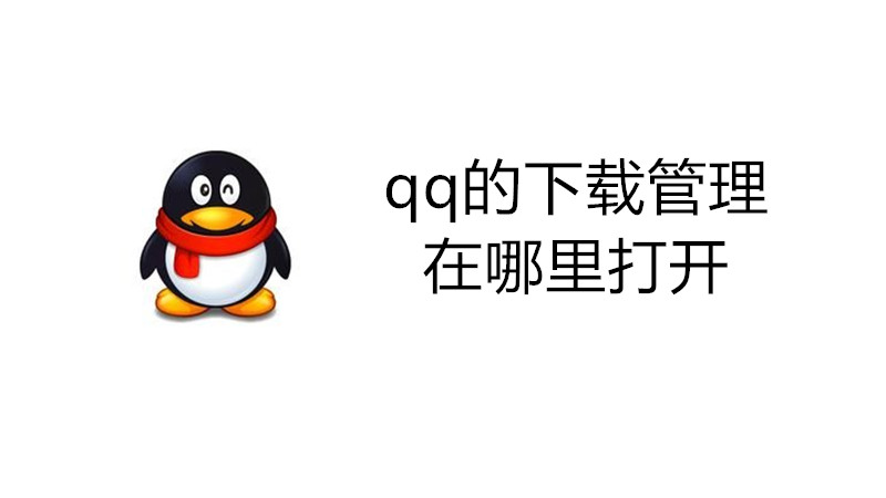 qq的下载管理在哪里打开