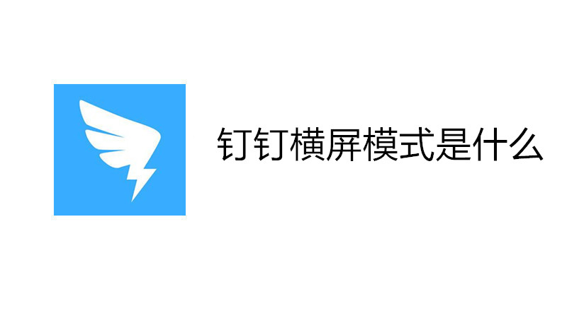 钉钉横屏模式是什么
