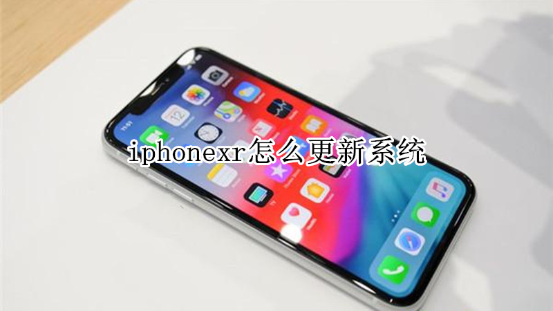 iphonexr怎么更新系统