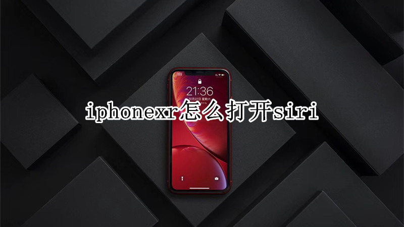 iphonexr怎么打开siri