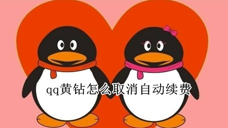 qq黄钻怎么取消自动续费