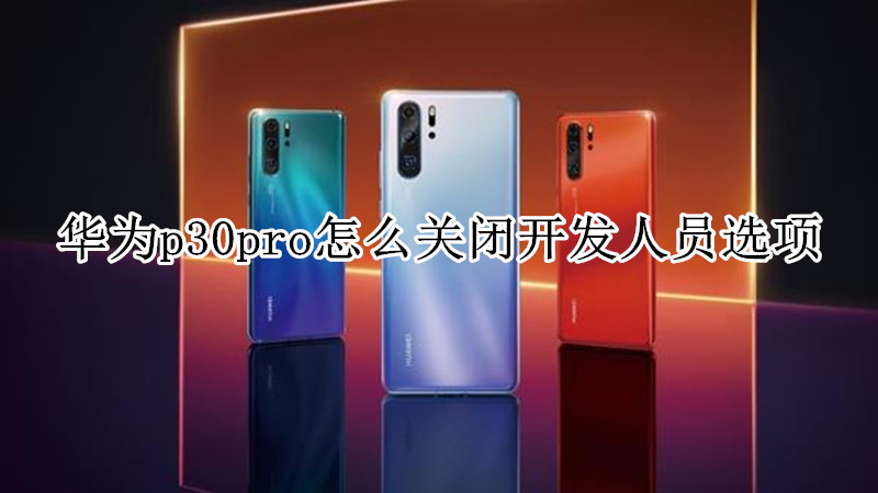 华为p30pro怎么关闭开发人员选项