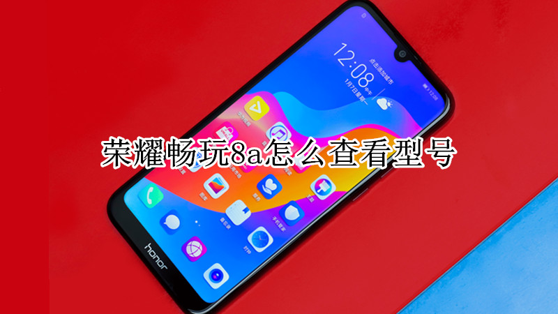 荣耀畅玩8a怎么查看型号