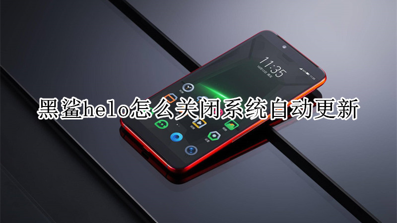 黑鲨helo怎么关闭系统自动更新