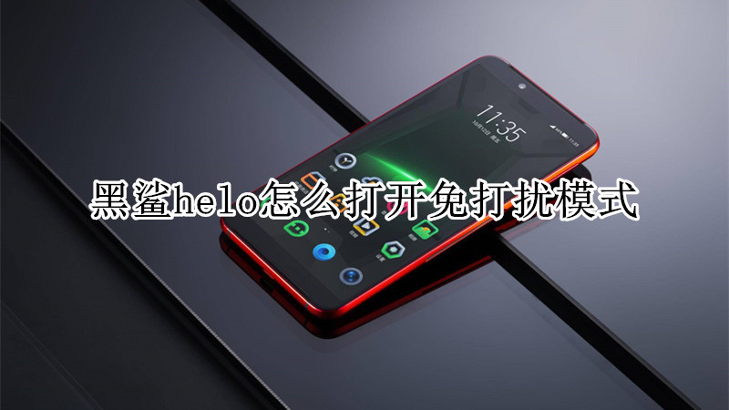 黑鲨helo怎么打开免打扰模式