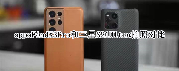oppoFindX3Pro和三星S21Ultra拍照对比