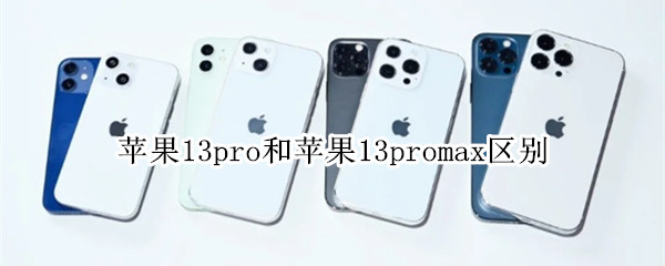 苹果13pro和苹果13promax区别
