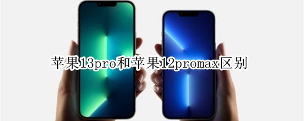 苹果13pro和苹果12promax区别