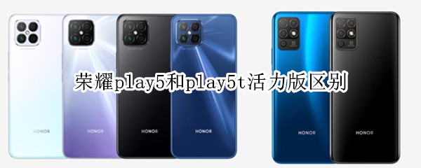 荣耀play5和play5t活力版区别