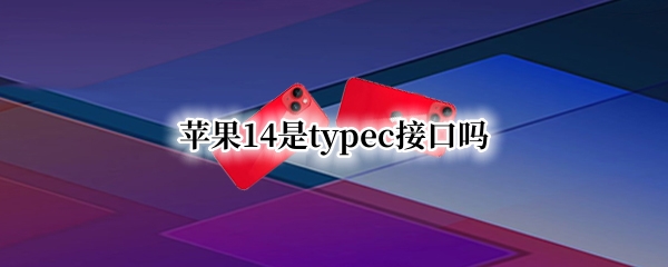 苹果14是typec接口吗