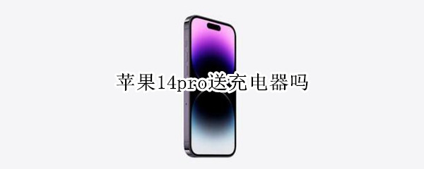 苹果14pro送充电器吗