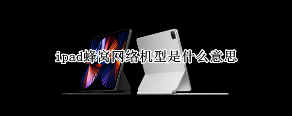ipad蜂窝网络机型是什么意思