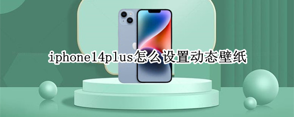 iphone14plus怎么设置动态壁纸