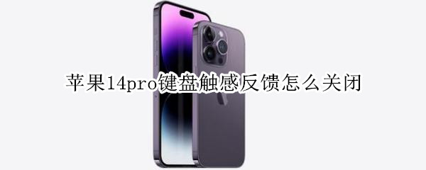苹果14pro键盘触感反馈怎么关闭