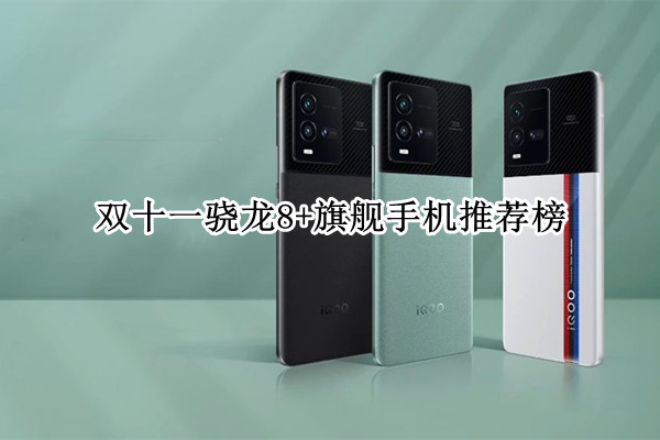 双十一骁龙8+旗舰手机推荐榜