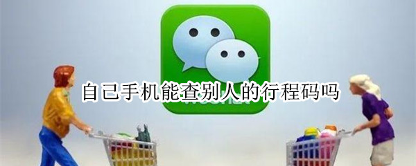 自己手机能查别人的行程码吗