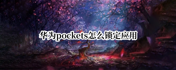 华为pockets怎么锁定应用