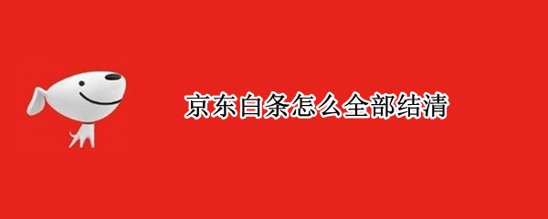 京东白条怎么全部结清