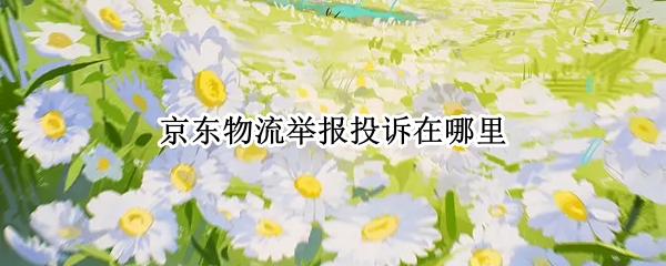 京东物流举报投诉在哪里