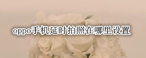 oppo手机延时拍照在哪里设置