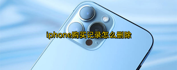 iphone购买记录怎么删除