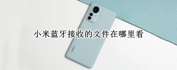 小米蓝牙接收的文件在哪里看