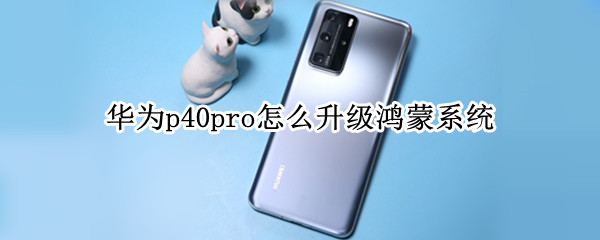 华为p40pro怎么升级鸿蒙系统