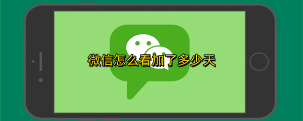 微信怎么看加了多少天